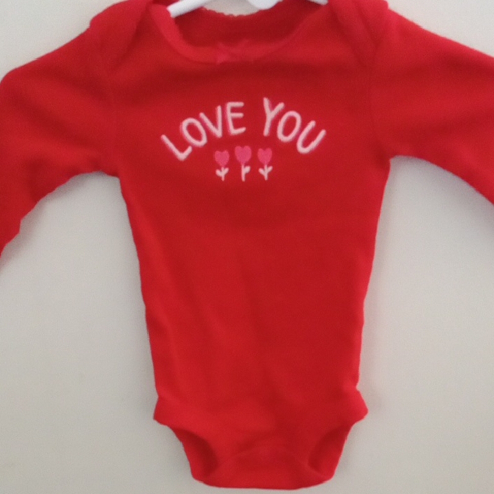 Carter's Red Love You Bodysuit